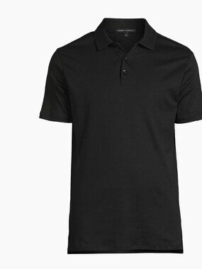 Robert Barakett Cotton Blend Black Polo Short Sleeve Shirt Size: S
